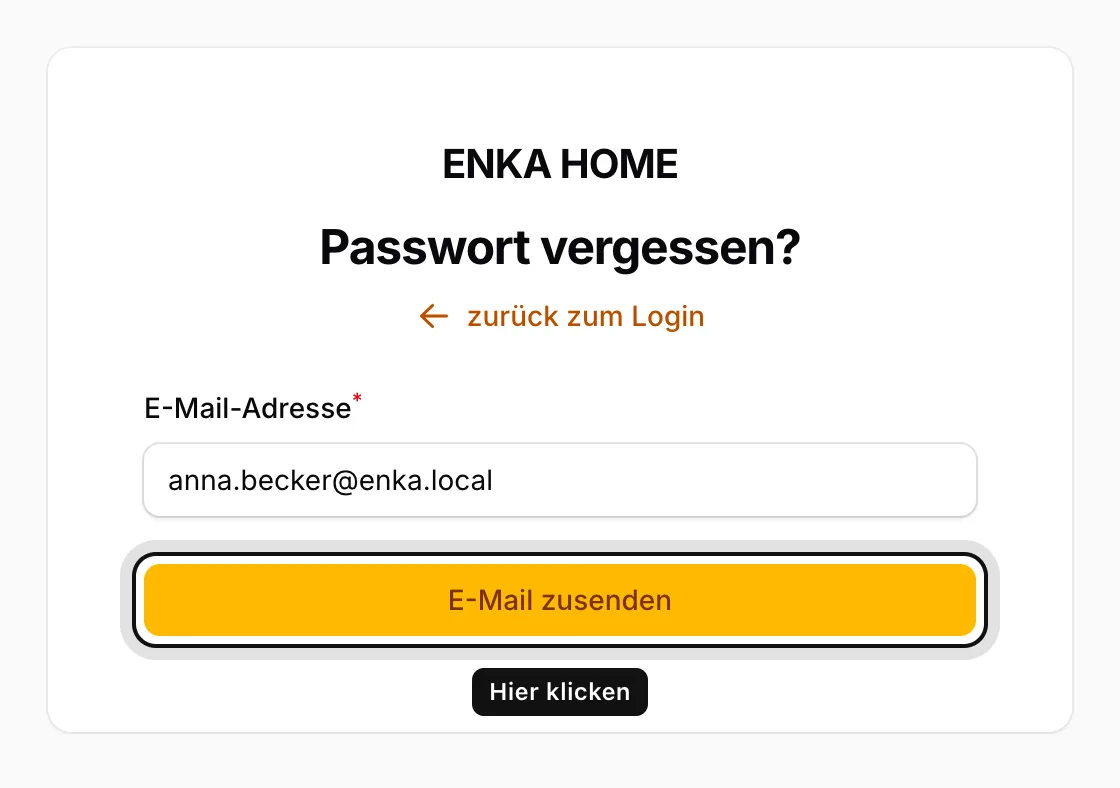 E-Mail-Adresse eingeben