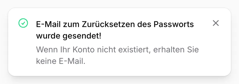 Bestätigung abwarten