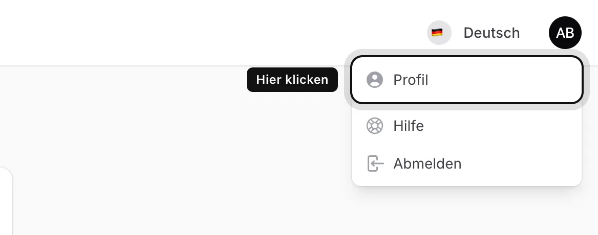Profil öffnen