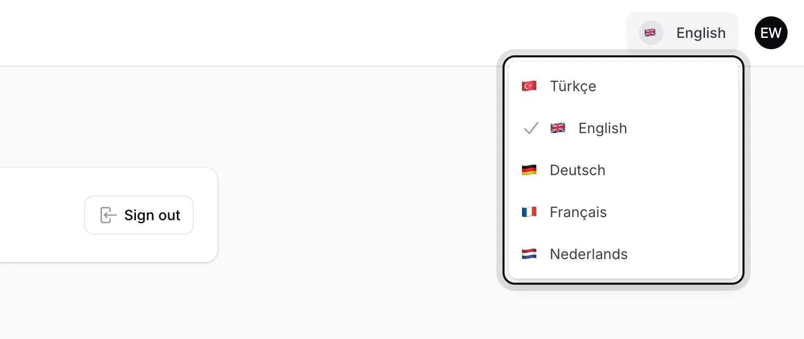 Choose your language