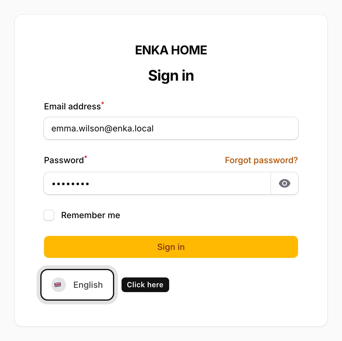 How do I change the panel language?