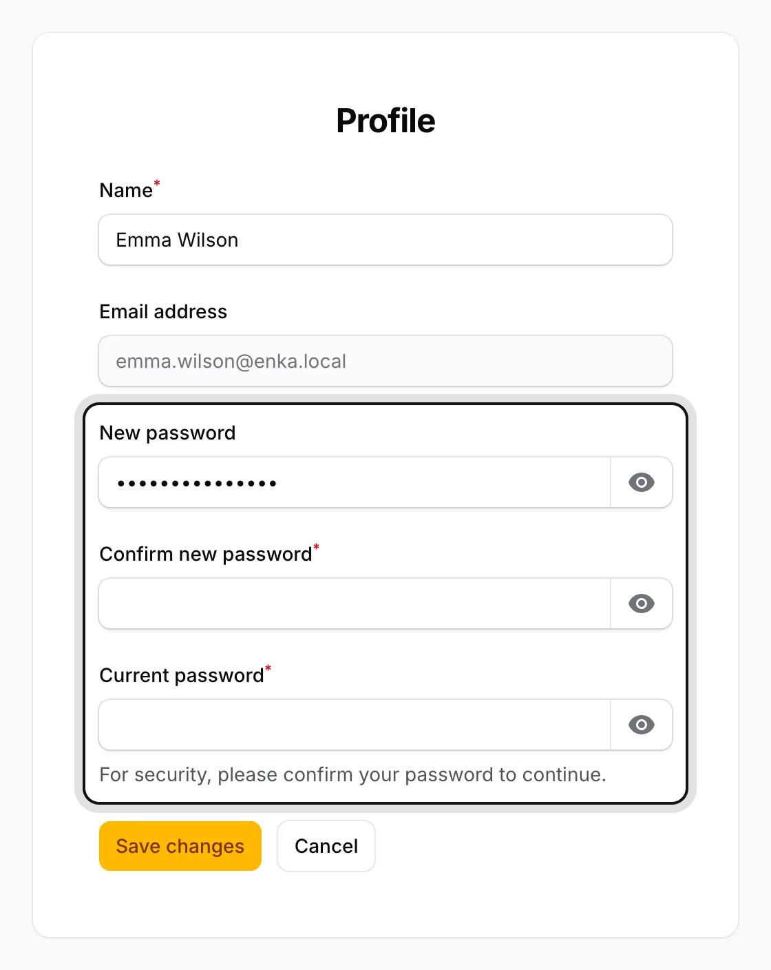 Change your password if you like