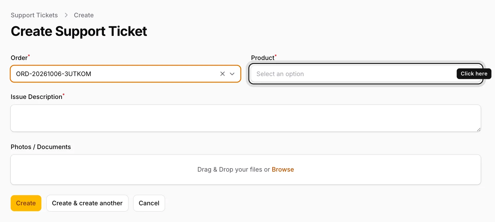 Choose the product