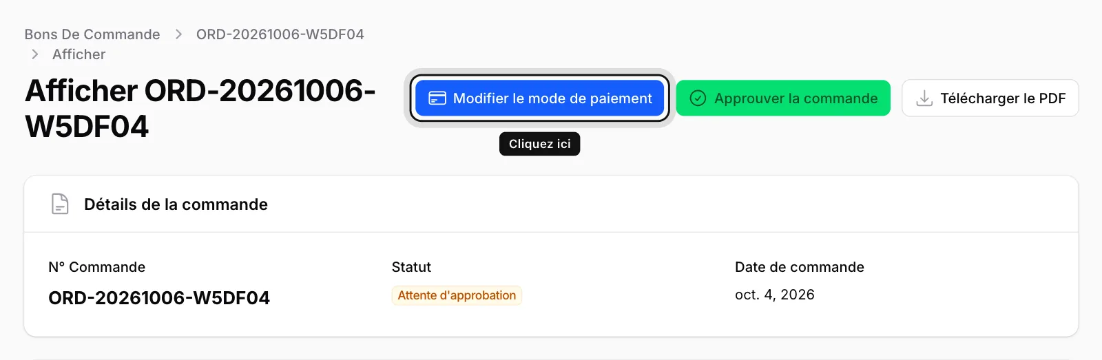 Changez de mode si nécessaire