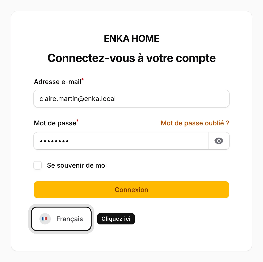 Comment changer la langue de l’espace client ?