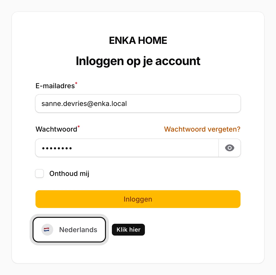Hoe wijzig ik de taal van het portaal?
