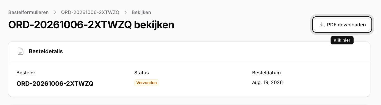 Bewaar het als PDF