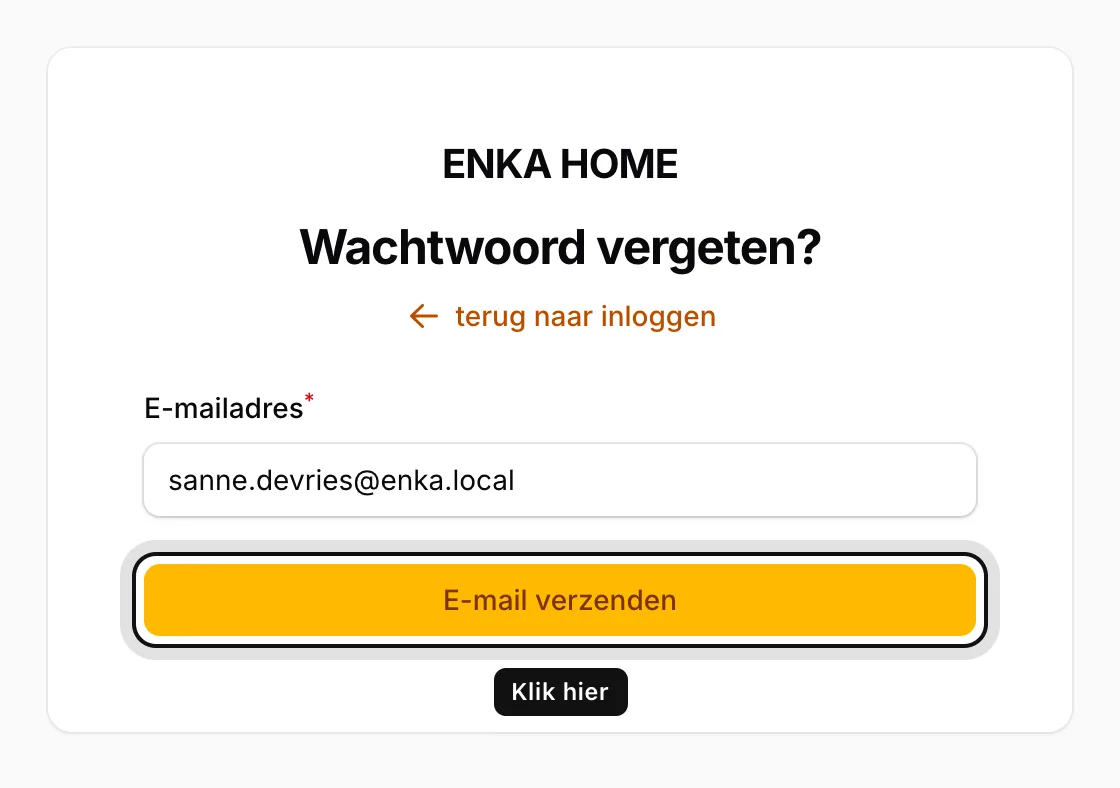 Vul uw e-mailadres in