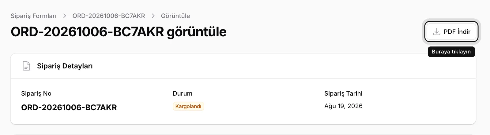 PDF olarak kaydedin